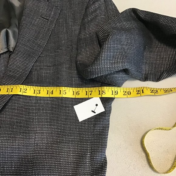 Thom Sweeney Steel Gray Two Button Suit SZ 46/US36 - Picture 10 of 11